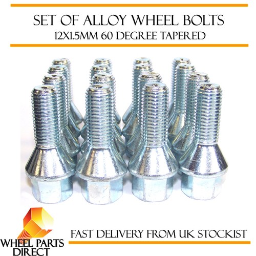 Alloy wheel bolts 12x1 - (16), 12x1.5